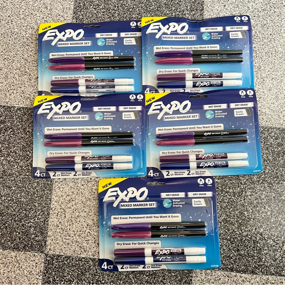 Expo Mixed Marker Sets- Mixed Color 5packs(4 counts) - Picture 2 of 2